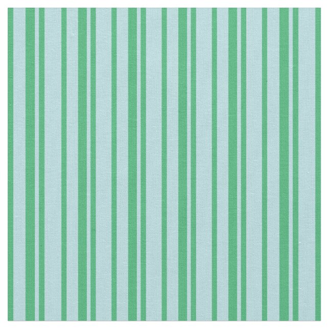Green & Powder Blue Colored Streifen Muster Stoff (Nahaufnahme)