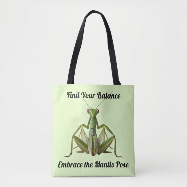 Green Praying Mantis Personalisiert Yoga (Vorderseite)