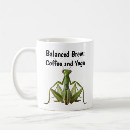 Green Praying Mantis Yoga Personalisiert Kaffeetasse