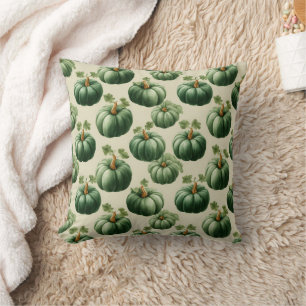 Green Pumpkin Autumn Zuhause Design Throw Kissen