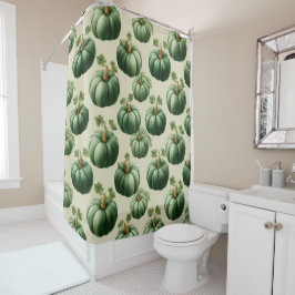 Green Pumpkin Autumn Zuhause Design Throw Kissen Duschvorhang