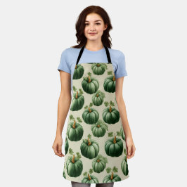 Green Pumpkin Autumn Zuhause Design Throw Kissen Schürze