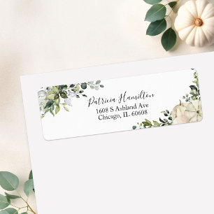 Green Pumpkin Fall Brautparty Label