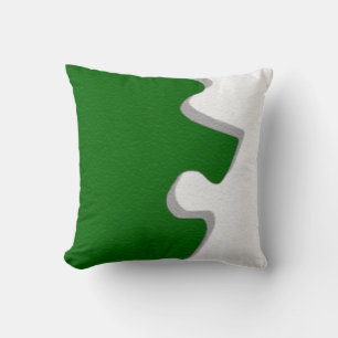 Green Puzzle Piece Pillows Kissen
