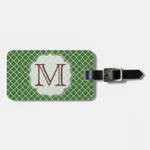 Green Quarterfolie Latti Monogram Gepäckanhänger