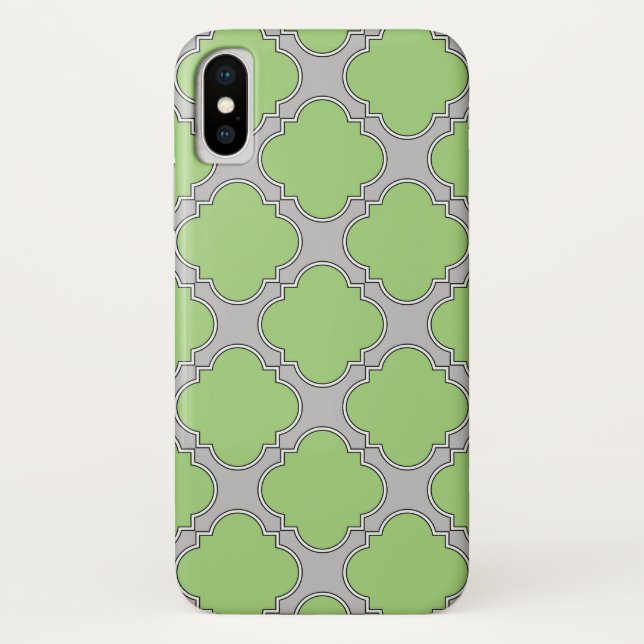 Green Quatrefoil Case-Mate iPhone Hülle (Rückseite)