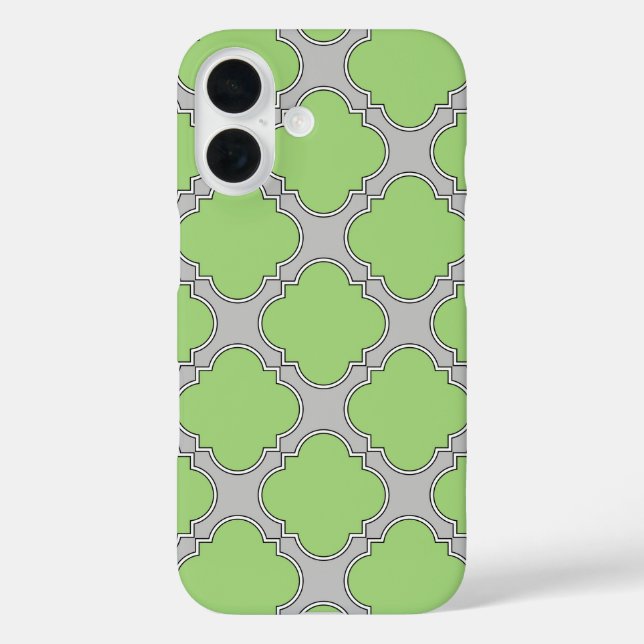 Green Quatrefoil Case-Mate iPhone Hülle (Rückseite)