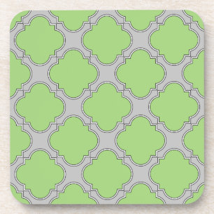 Green Quatrefoil Untersetzer