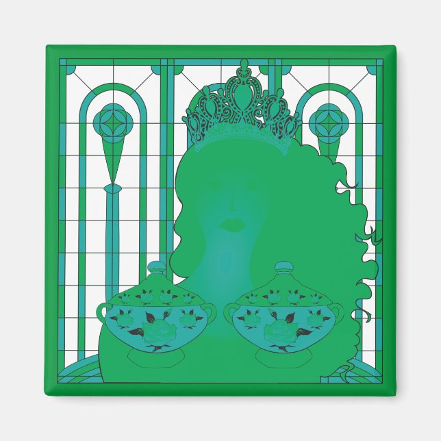 Green Queen Magnet (Vorne)