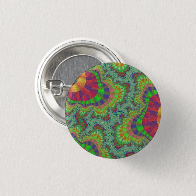 Green Rainbow Gear Button (Vorne & Hinten)