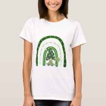 Green Rainbow Gnome St Patrick's Day T - Shirt