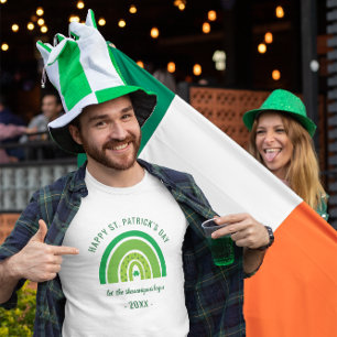 Green Rainbow Irish Kleeblatt Happy St Patricks Da T-Shirt