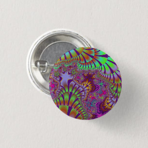Green Rainbow Melt Button