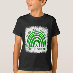 Green Rainbow Mental Health S Awareness Montag T-Shirt