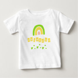 Green Rainbow Princess Stars Baby Girl T - Shirt