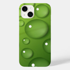 Green Raindrop Muster Case-Mate iPhone 14 Hülle