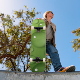 Green Raindrop Muster Skateboard