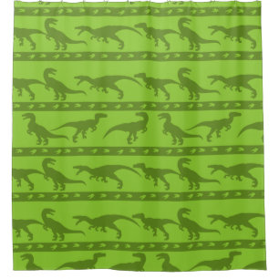 Green Raptor Muster Duschvorhang