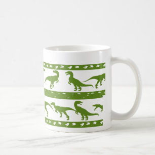 Green Raptor Muster Tasse