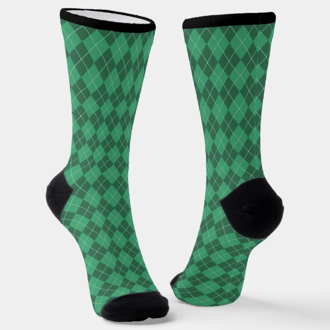 Green Raute Golf Socken (Gewinkelt)