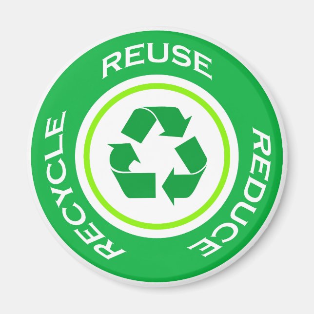 Green recycle - Magnet (Vorne)