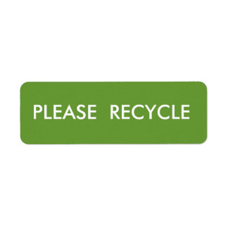 Green Recycle Simple Warning Shipping