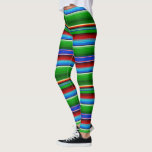 Green Red Blue Mexican Sarape Leggings<br><div class="desc">Die Seife oder Sarape ist ein langer, deckenartiger Schal, oft farbenfrohe Streifen mit Rand an den Enden getragen in Mexiko. Dieses Muster ist ein cooles, klassisches Grün, Rot und Blau mit einem Hauch von Weiß. Perfekt für Cinco de Mayo oder den National Enchilada Day (auch am 5. Mai) - oder...</div>