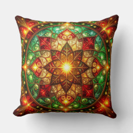 Green Red Decorative Christmas Throw Pillow Kissen