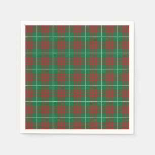 Green & Red Kariert Napkins Serviette