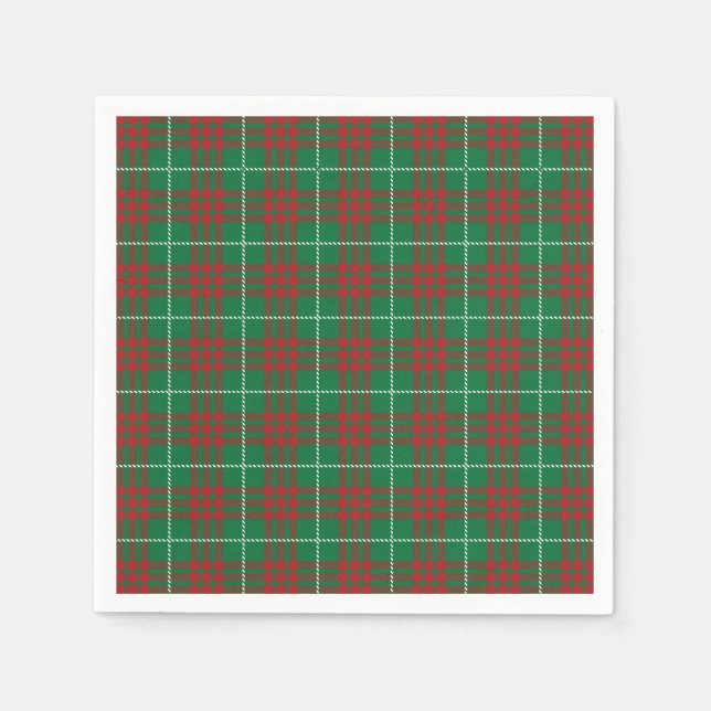 Green & Red Kariert Napkins Serviette (Vorderseite)