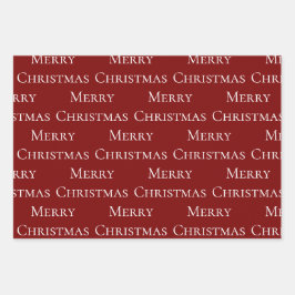 Green Red Merry Weihnachtsangebot Geschenkpapier Set