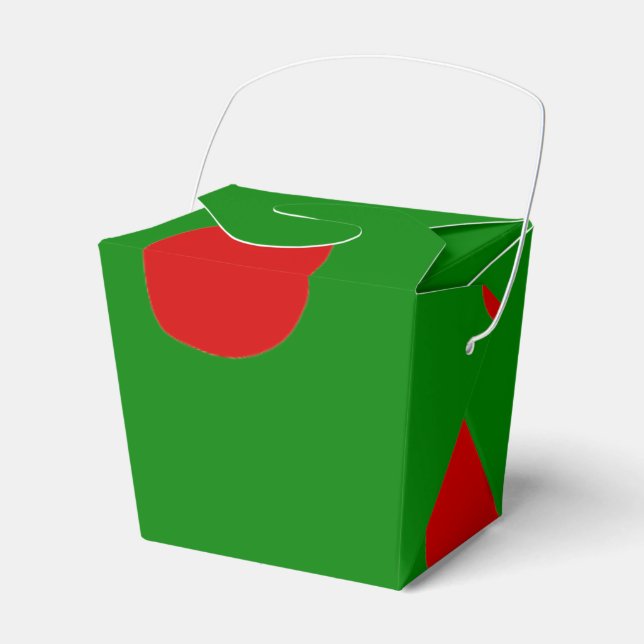 Green Red Take Out Fasten Box Geschenkschachtel (Vorderseite)