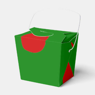Green Red Take Out Fee Box Geschenkschachtel