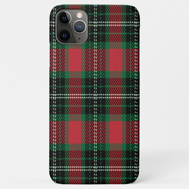 Green & Red Tartan Case-Mate iPhone Hülle (Rückseite)