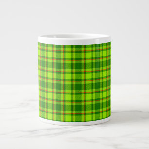 Green Red Tartan Checkered Kariert Pattern-55788 Jumbo-Tasse