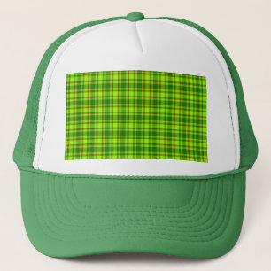 Green Red Tartan Checkered Kariert Pattern-55788 Truckerkappe