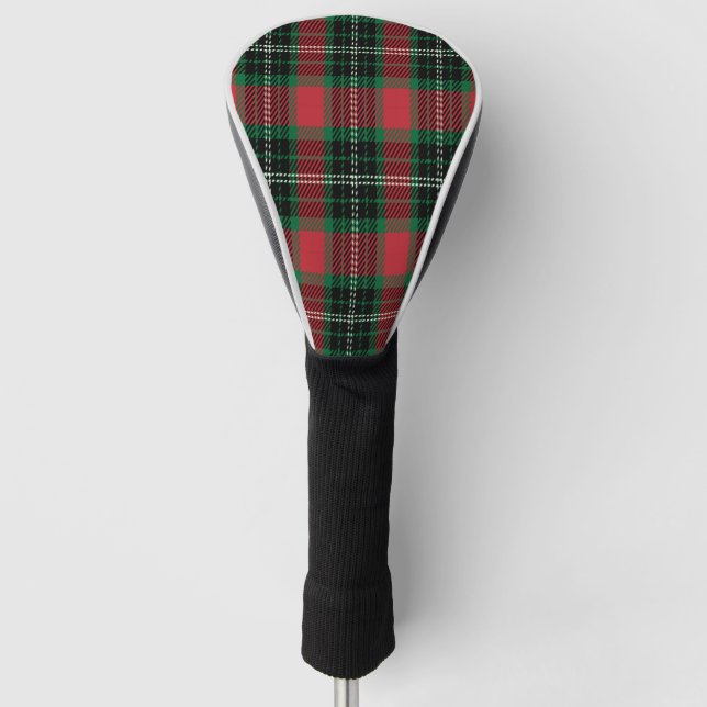 Green & Red Tartan Golf Head Cover Golf Headcover (Vorderseite)