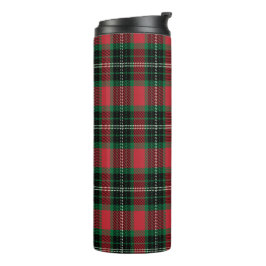 Green & Red Tartan Thermosbecher