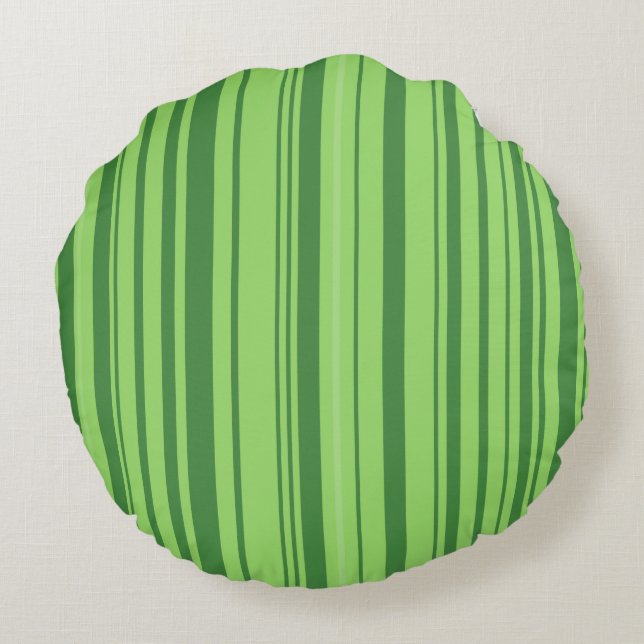 Green Red Watermelon Design Rundes Kissen (Rückseite)