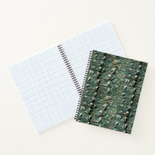 Green Reptile Skin Muster Notizbuch