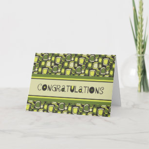 Green Retro Anniversary Card für Mitarbeiter Karte