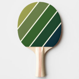 Green Retro Five Bold Strip Tischtennis Schläger