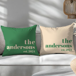 Green Retro modern minimalistisch Kissen