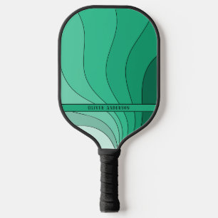 Green Retro Pickleball Schläger