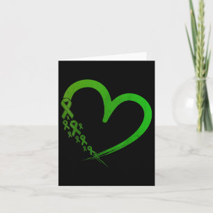 Green Ribbon Herz Psychische Gesundheit S Sensibil Karte