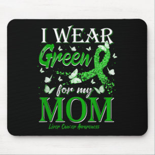 Green Ribbon ich tragen Grün für meine Mama Leberk Mousepad