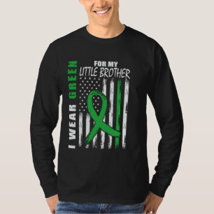 Green Ribbon Little Brother Niere Krankheit Awaren T-Shirt