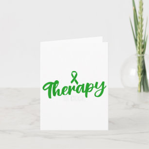 Green Ribbon Mental Health Awareness Therapy is Co Karte