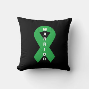 Green Ribbon Mental Health Awareness Warrior Kissen