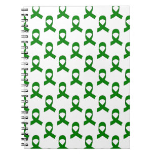 Green Ribbon-Muster Notizblock